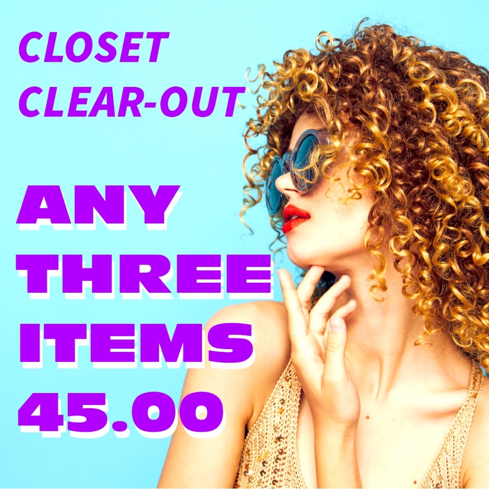Pick any combo of three items for 45.00
